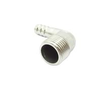 8mm 10mm 12mm 14mm 15mm 16mm 20mm 25mm 32mm espiga for manguera X 1/4 "3/8" 1/2 "3/4" 1 "macho 304 accesorio de tubería de codo de acero inoxidable(10mm,1/4")