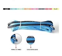 8mm * 12m sintética del torno línea/cuerda de cable de 4x4 4WD Atv Utv Suv campo a través Ajuste universal(Blauw)