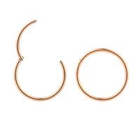 (8mm) 2 piezas de acero quirúrgico 316L de 18 g con segmento articulado para labio, nariz, trago, cartílago, tabique, hélix, aretes para dormir de