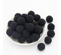 8mm,aprox. 500 unidades,varios colores,para manualidades,bolas de fieltro,multicolor,bolas de pompón,peque?as bolas de peluche esponjosas para decoración,costura,manualidades,creativas,color negro