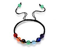 8MM DIY Energy Power 7 Chakra Yoga Balance Pulsera Pulsera de cuentas hecha a mano-10 MM
