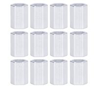 8mm Hex Hole Aluminum Spacer | 12Pcs Motor Shaft Spacers/Gaskets/Washers | High Strength Hex Gasket for Sprockets & Pulleys Alignment (3520-4012-0160)