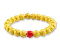 8mm Natural Turquoises Bracelet Classic Bright Black Yoga Beaded Bracelets for Men Women Best Friend Charm Jewelry Gift-yellow 3_China