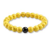 8mm Natural Turquoises Bracelet Classic Bright Black Yoga Beaded Bracelets for Men Women Best Friend Charm Jewelry Gift-yellow 1_China