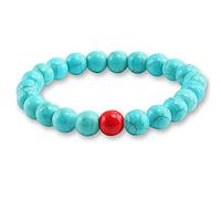 8mm Natural Turquoises Bracelet Classic Bright Black Yoga Beaded Bracelets for Men Women Best Friend Charm Jewelry Gift-blue 1_China