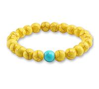 8mm Natural Turquoises Bracelet Classic Bright Black Yoga Beaded Bracelets for Men Women Best Friend Charm Jewelry Gift-yellow 4_China