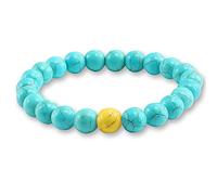 8mm Natural Turquoises Bracelet Classic Bright Black Yoga Beaded Bracelets for Men Women Best Friend Charm Jewelry Gift-blue 2_China
