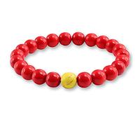 8mm Natural Turquoises Bracelet Classic Bright Black Yoga Beaded Bracelets for Men Women Best Friend Charm Jewelry Gift-red 2_China