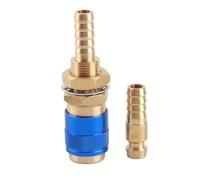 8mm Torch Hose Adapter Kit | Brass Quick Coupler Fitting for MIG TIG Welding Tool | Long - lasting Connector for Welding Torch & Plug | Standard Size M8 Inner Diameter (Blue)