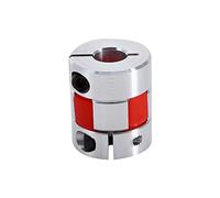 8mm x 10mm Flexible Plum Shaft Coupling | CNC Stepper Motor Encoder Coupler | Shock Absorption & Electrical Insulation | Aluminum Alloy for Servo Motor/Screw Drive