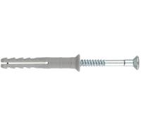 8mm x 80mm N-S Nylon Hammerfix Tornillos, 50 Paquete - FISCHER FIXINGS