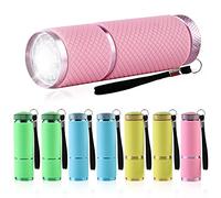 8PC Mini Linterna LED - Linterna LED Alta Potencia, Linternas de Aluminio Premium Ligero y Duradero, Linterna Táctica Militar Potente, Ultra Portátil linterna led para Ciclismo, Camping, Montañismo