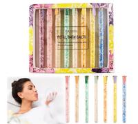 8pce Navidad Sales de Baño set, Natural Sale Marina, Mejor para Buen Sueño - Alivio del Estrés, Regalo ideal para Navidad, Cuidado Corporal - Bienestar - Belleza - Relajación - Spa