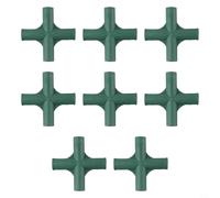 8pcs 19mm Heavy Duty Invernadero Frame Joint Connector Plant Support Bracket for PVC and Metal Pipes in Garden Structures and Cold Frames (2#)