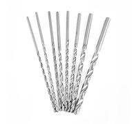 8pcs 200 mm Extra Larga de Acero de Alta Velocidad de Vástago Recto Torcedura Brocas Set Herramienta 4-10 mm para Madera de Plástico Y Aluminio