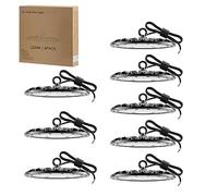 8pcs 200W 20000LM UFO Lámpara Alta Bahía 6500K Blanco Frío LED Salón Proyector Lámpara, Impermeable IP65 Brillante Iluminación Comercial Bahía Luces para Almacén, Garaje, Fábrica, Taller