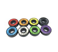 8pcs 608 2RS ABEC-9 Colorido anillo Longboard en línea Rodas de patinaje Rodamientos de skateboard 8x22x7 mm Piezas de patines
