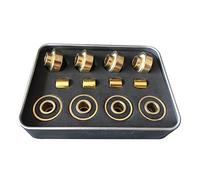 8pcs 608RS Patinillos en línea de patinadores de longboard con rodamientos integrales de eje integrales P5 8x22x12.6 mm Piezas de patines