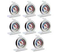 8PCS Acero Inoxidable Termómetro,Termometro Congelador,Termómetro para Frigorífico,Termómetro de acero inoxidable,Accesorios de baño para cocinaTermómetro,frigoríficos, congeladores, casas frías