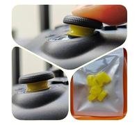 8PCS Anillos de Precisión de Joystick Anillo elástico para PS5/PS4/Switch Pro, Anillo de Goma Protector de Rocker para Rog Ally/Steam Deck Consola de Juegos (Amarillo)
