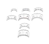 8PCS Anillos Modificadores de Tamaño Ajustadores de Silicona Flexible Resizer Protector de Silicona para Cómoda Herramienta de Tamaño de Joyería
