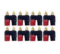 8PCS Banana Pareja Terminales Eléctrico Binding Post Banana Audio Altavoz Socket
