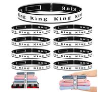 8Pcs Bed Sheet Organizer Bands Sheets Labels for Elastic Bedding Linen Closet Storage Foldable Sheet Set Organizer Sheet Keeper