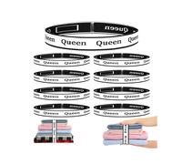 8Pcs Bed Sheet Organizer Bands Sheets Labels for Elastic Bedding Linen Closet Storage Foldable Sheet Set Organizer Sheet Keeper