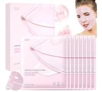 8PCS Bio Collagen Mask, Mascarilla Facial Colageno, Mascarilla De Colageno, Bio Collagen Real Deep Mask, Iluminar El Color De La Piel Para Todo Tipo De Piel, Reducir Las LíNeas Finas, Hidratante