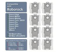 8pcs Bolsas de Colección de Polvo Premium Compatibles con & - Capacidad Grande de 2.7L, Eficiencia, Sellables para el Polvo, Ajustables a los Modelos Edge, MaxV, Master, , Pro, Plus, Slim, S8 Ultra