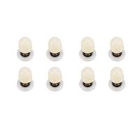 8pcs Brass ABS Shower Door Rollers | Oxidation - Protected Runners for 4-8mm Glass | Smooth Gliding Pulleys Replacement | Fits 12-15mm Holes (27mm)