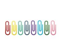 8PCS Clips Grandes De Color Caramelo Sujetadores Metálicos Para Organización De Documentos Clips De Encuadernación De Oficina