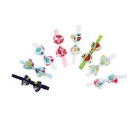 8pcs Collar de Pajarita para Perros pequeños y Gatos diseño de patrón de Frutas Ajustables Accesorios de Vestuario Lindos para Cachorros y Gatitos