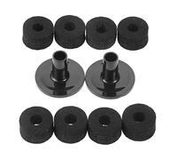 8pcs De Plantilla Profesional Placas Fieltro 25 Mm + 2 Piezas Manga Platillos Reemplazo Para Batería Estante 2 Colores Mangas Platillo Largo Y Fieltro