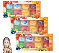 8Pcs Fruit Flavored Lip Care Set : Glosses + Night Balms + Colorless Lipsticks + Moisturizing Masks,Mini Lip Balm Set Moisturizing Lipstick (3set)
