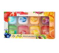 8Pcs Fruit Flavored Lip Care Set, Lip Balm Set, Priming Colorless Fruit Flavored Lip Gloss, Long-Lasting Moisturizing and Nourish Lip Mask, Lip Care Lip Stick Gift Set For Women & Girls (1Set)