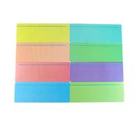 8pcs Guía de lectura Strips Destacado Strips Superposiciones Ayuda de marcadores para niños, maestro, dislexia, gente de lectura principiante