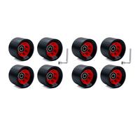 8Pcs Indoor Roller Skate Wheels 95A with Bearings 58mmx39mm PU Wear-Re