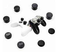8pcs Joystick Grip para controlador Ps5 Ps4, silicona pulgar Grips Caps Cover Stick analógico para Playstation 5, Playstation 4 Controller, Xbox 360, Xbox One Controller (M 8pcs Negro)