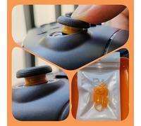 8PCS Joystick Protector Anillo Compatible para Steam Deck/para Xbox/para PS4/para PS5/para Switch Pro/para ROG Ally, Anillo Protector de Silicona Elástica Anillos para Palanca de Pulgar (Naranja)