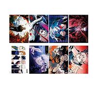 8pcs Jujutsu Kaisen carteles japoneses anime Poster Art Prints para decoración de la pared del hogar Cartel decorativo para la decoración del dormitorio de los niños