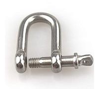 8pcs M8 Grilletes en anillo en D Acero inoxidable 304 para aparejos pesados, transporte, grilletes de cadena de acero