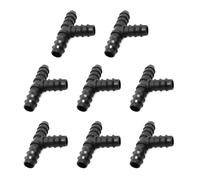 8PCS Manguera de jardín 1/2 pulgada 16 mm conector de riego conector de riego de alambre de púas adaptador recto de reparación de alambre de púas