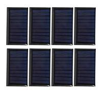 8PCS Mini Solar Panels 30mA 5V Polycrystalline Silicon Solar Cells for DIY Solar Toys, Science Projects, Garden Lights & Small Battery Charging