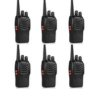 (8Pcs) Paquete de 2 radios portátiles Baofeng BF-888S (BF-88A) FRS de 5 W y 16 canales, con cargador USB y alcance de llamada de 5 a