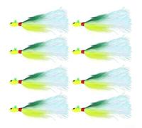 8pcs pesca aparejos señuelo cebo con ciervos para el pelo ganchos 7g 85g antibottom característica para precisión y movimiento natural cebo bajo el agua (C)