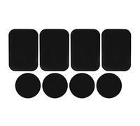 8PCS Placas de metal Pegatina autoadhesiva Montaje Placa de metal Placas de metal Pegatina Reemplace la pegatina magnética adhesiva para el soporte magnético del teléfono del soporte del coche magnéti