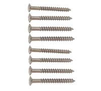 8pcs Profesional Guitarra eléctrica Tornillos de protección para el cuello placas de cuello Tornillos de montaje Accesorios de piezas de guitarra