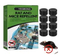 8pcs repelente de roedores de ratón, aceite de menta natural repelente del ratón, disuasivo de ratón repelente de roedores para motores de automóvil