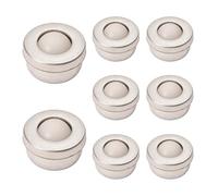 8Pcs Rodamientos de Bola Rueda de Bola Transferencia Rueda de Bola de Nylon de Rodillo para Transporte Transmisión Muebles Silla de Ruedas (10mm Altura)